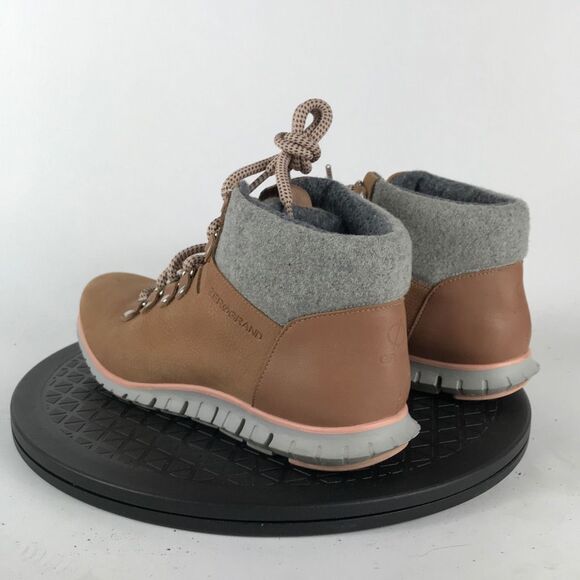 Cole Haan ZeroGrand Suede Hiker Boot Leather Pink Rose W14073 Women’s Size 7 - Picture 7 of 12